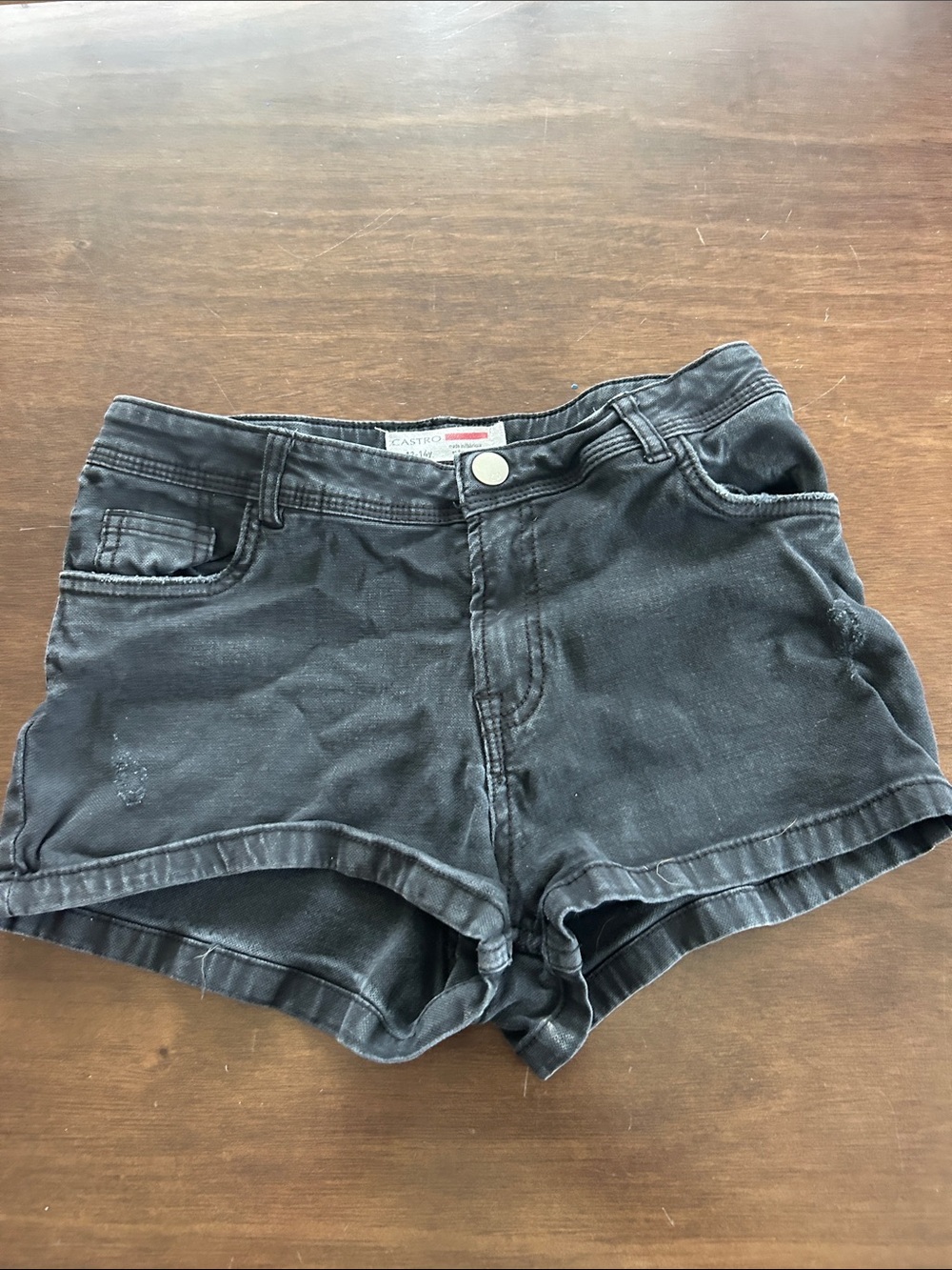 C.I. Castro Black Kids Denim Shorts
